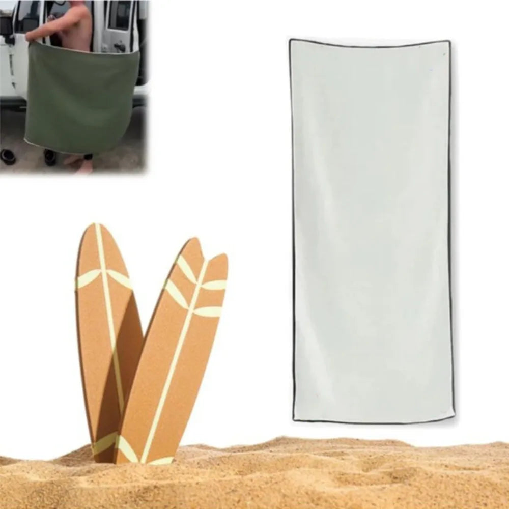 Nuovo telo da bagno magnetico multifunzionale per esterni Asciugamani magnetici portatili in pile di corallo Asciugamano da spiaggia ad asciugatura rapida Asciugamani da bagno in fibra