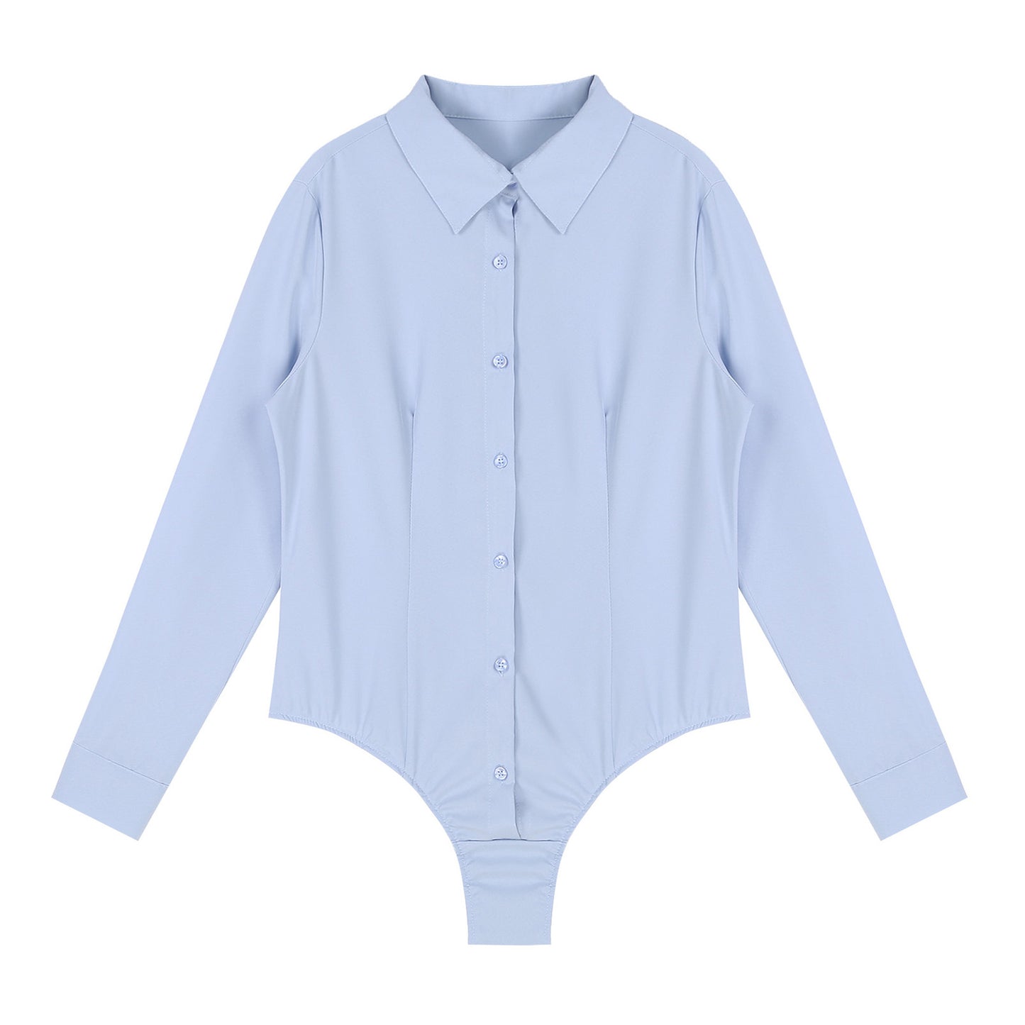 Camicia per il corpo da donna Divise da lavoro per signora da ufficio Camicette bianche Abiti slim Camicia OL a maniche lunghe Body Camicia da lavoro di facile manutenzione