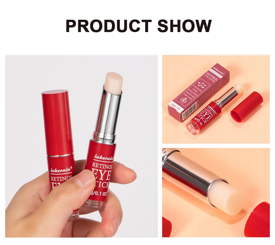 Crema per gli occhi al retinolo Schiarente per le occhiaie Rassodante per la pelle Riparazione istantanea degli occhi Siero Stick per le donne Cura degli occhi delle donne