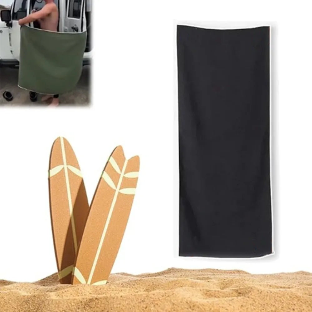 Nuovo telo da bagno magnetico multifunzionale per esterni Asciugamani magnetici portatili in pile di corallo Asciugamano da spiaggia ad asciugatura rapida Asciugamani da bagno in fibra