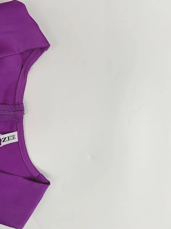 Gymystars Tute femminili con scollo a V Tute viola Estate allentate senza maniche con scollo a V profondo Elegante tuta intera a gamba larga da donna