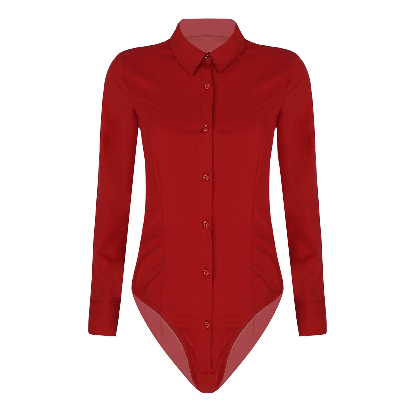 Camicia per il corpo da donna Divise da lavoro per signora da ufficio Camicette bianche Abiti slim Camicia OL a maniche lunghe Body Camicia da lavoro di facile manutenzione