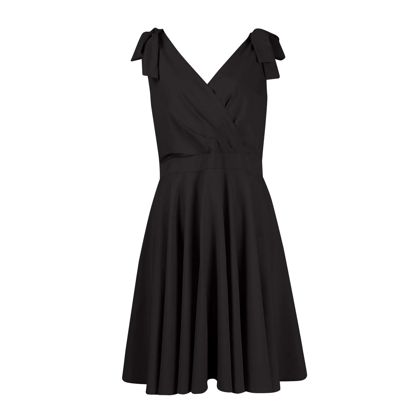 Mini abito elegante da donna nuovo senza maniche con cerniera a vita alta corsetto con scollo a V abito con cinturino con fiocco temperamento abbigliamento donna