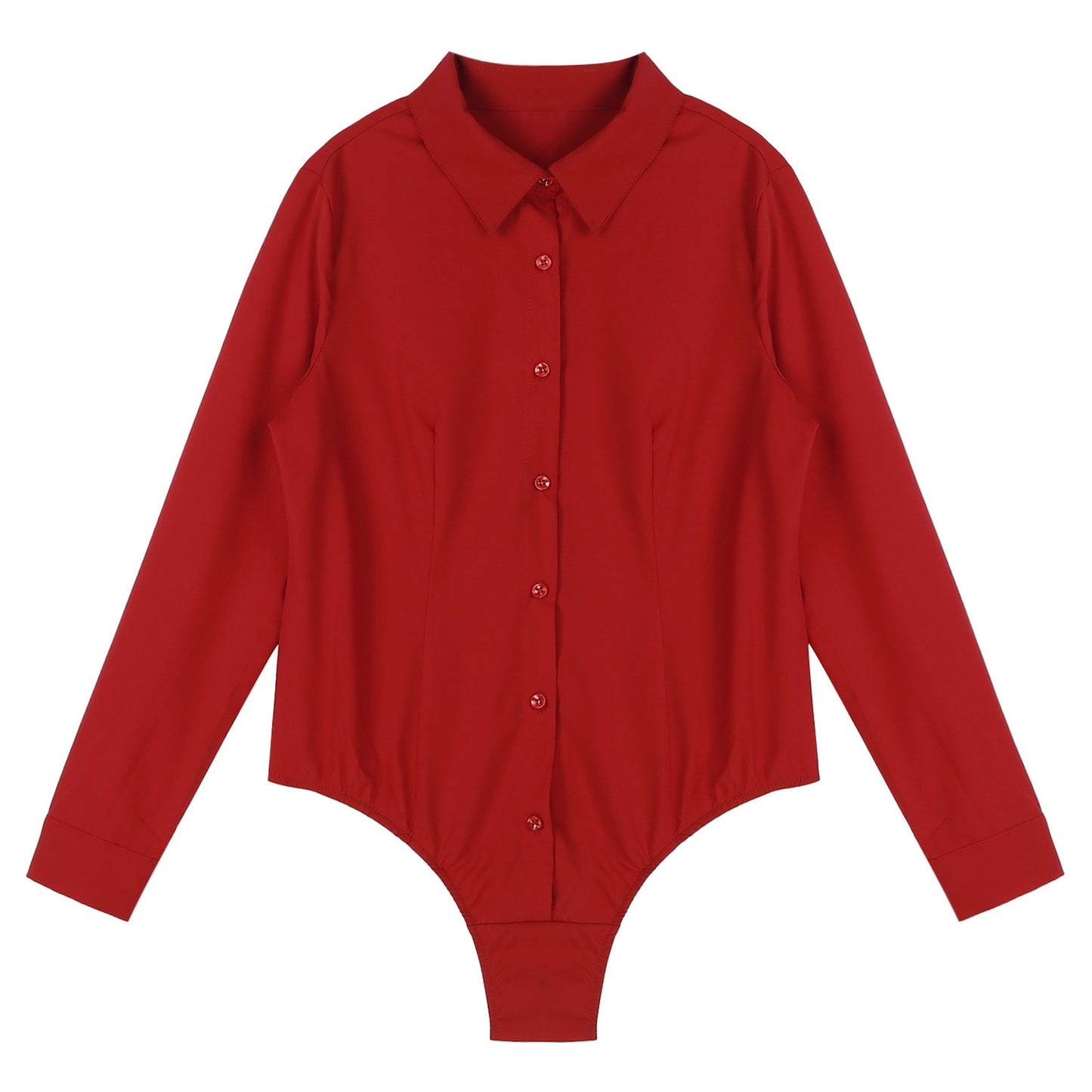 Camicia per il corpo da donna Divise da lavoro per signora da ufficio Camicette bianche Abiti slim Camicia OL a maniche lunghe Body Camicia da lavoro di facile manutenzione