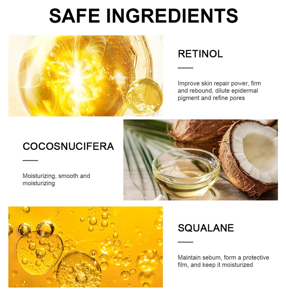 Crema per gli occhi al retinolo Schiarente per le occhiaie Rassodante per la pelle Riparazione istantanea degli occhi Siero Stick per le donne Cura degli occhi delle donne